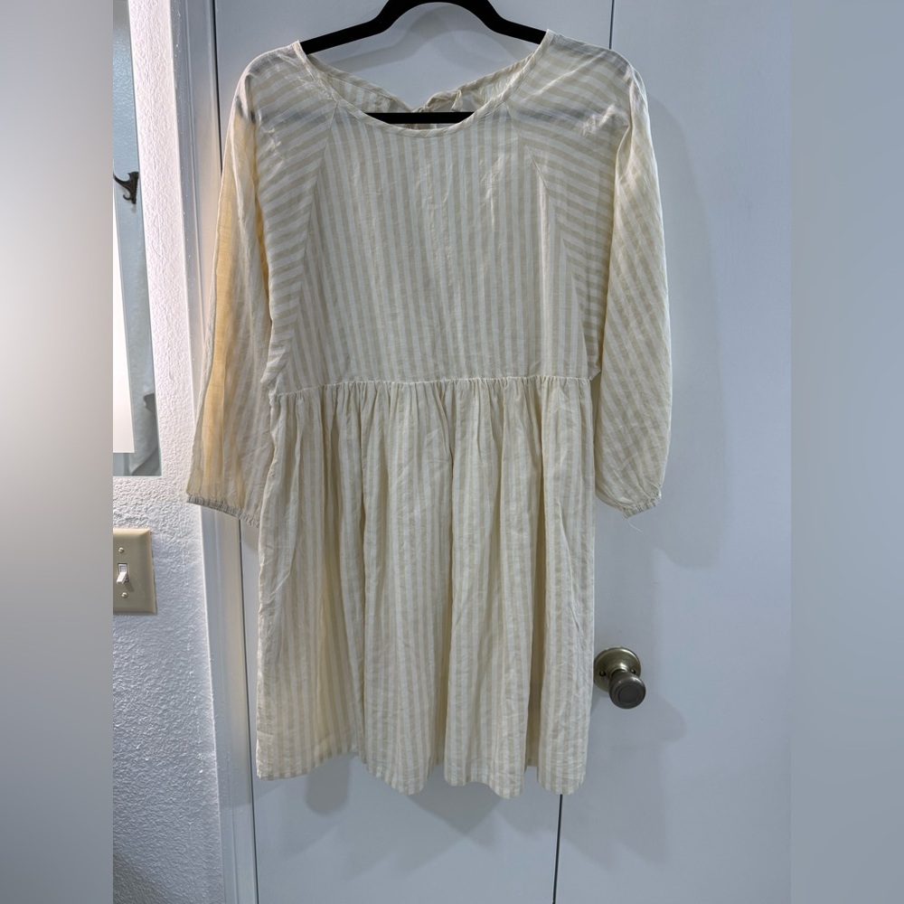 Urban Outfitters Striped Cream Dress